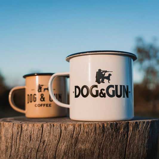 Dog & Gun Big Dog Enamel Mug - Fraser Coast Outdoors