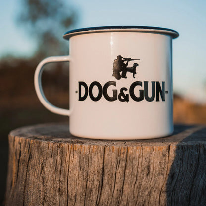 Dog & Gun Big Dog Enamel Mug - Fraser Coast Outdoors