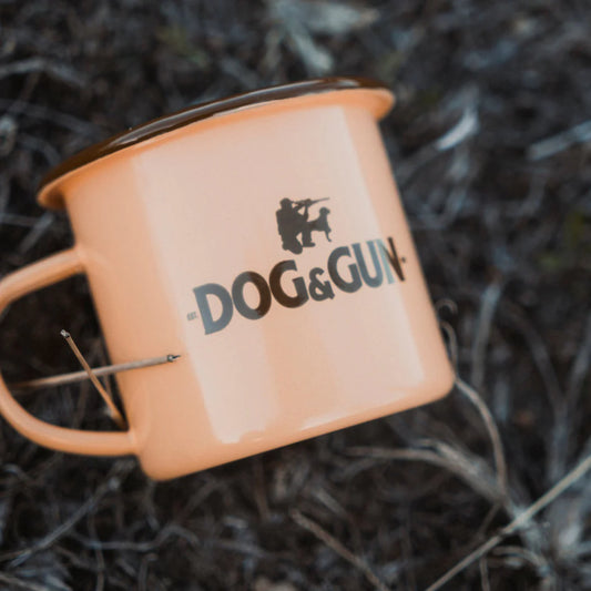 Dog & Gun Enamel Mug Desert Clay - Fraser Coast Outdoors
