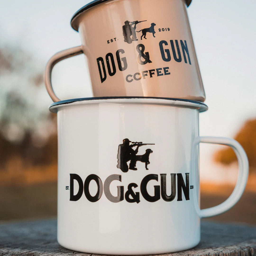 Dog & Gun Big Dog Enamel Mug - Fraser Coast Outdoors