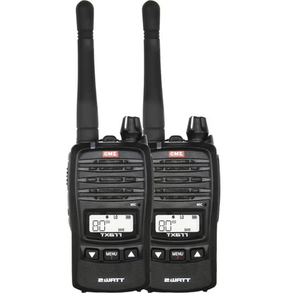 GME TX677TP 2 Watt UHF CB Handheld Radio - Twin Pack