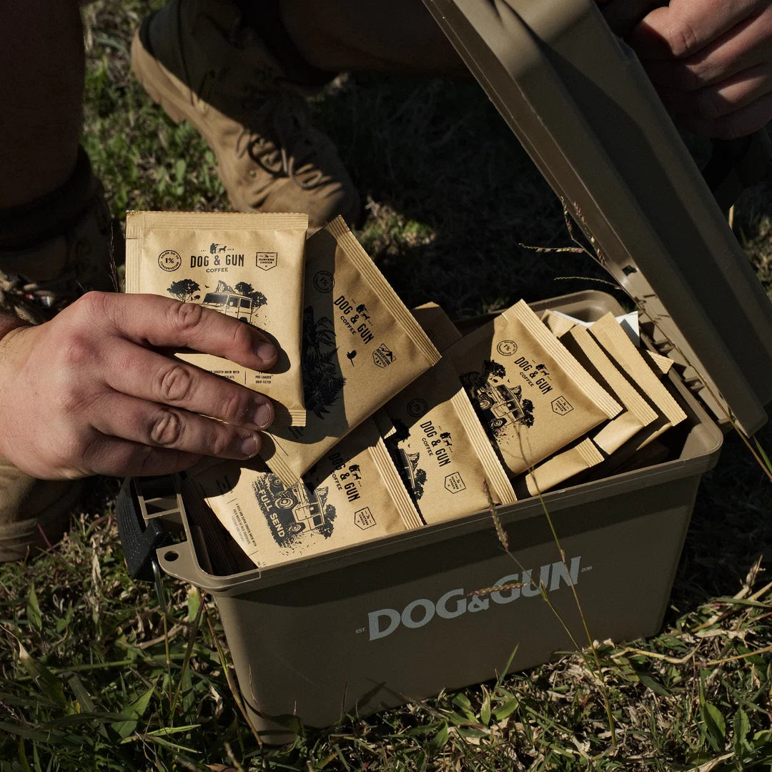 Dog & Gun Reload Pack (Ammo Case + 48 Drip Filters) MIXED - Fraser Coast Outdoors