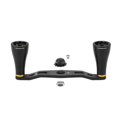 Gomexus Alloy Handle Carbon Black Gold 95mm 8x5mm - Fraser Coast Outdoors