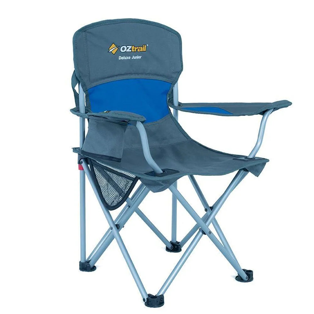 Oztrail Junior Deluxe Arm Chair- Blue - Fraser Coast Outdoors