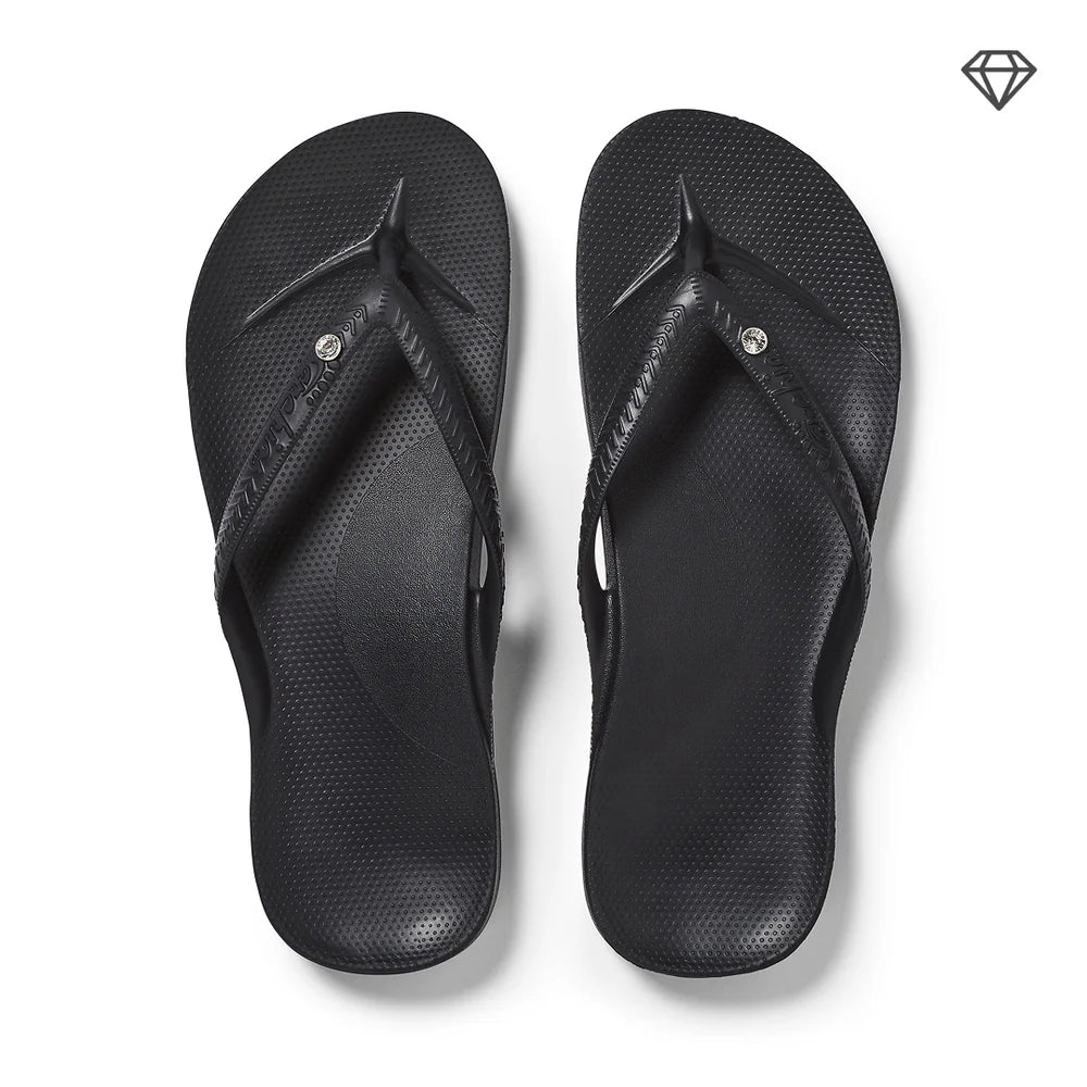 Archies Thongs Classic Crystal Black