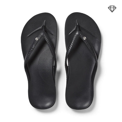Archies Thongs Classic Crystal Black