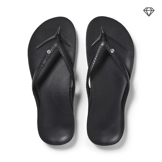 Archies Thongs Classic Crystal Black - Fraser Coast Outdoors