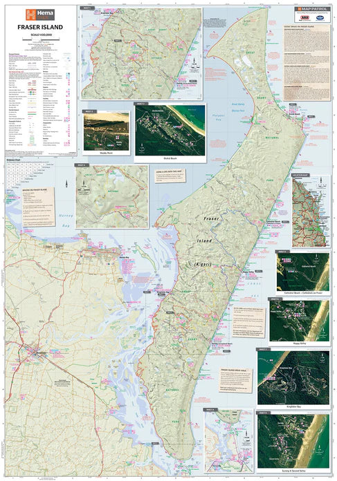 Fraser Island Map Hema 9th Ed - Fraser Coast Outdoors