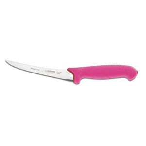 Giesser 15cm Rigid Curved Boning Pink Handle Knife