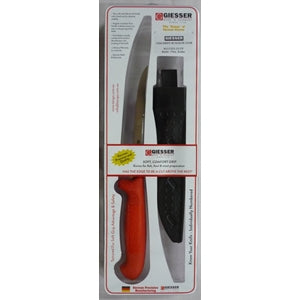Giesser 15cm Flexible Fillet Knife with Scalerback and Sheath