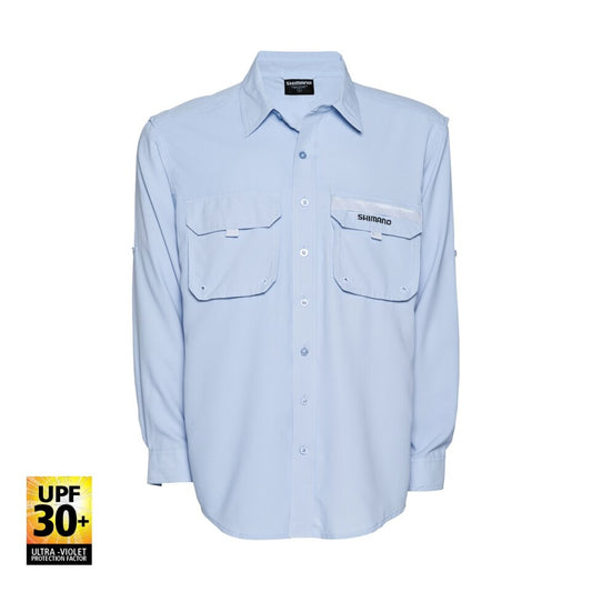 Shimano Vented Shirt Blue Boys - Fraser Coast Outdoors