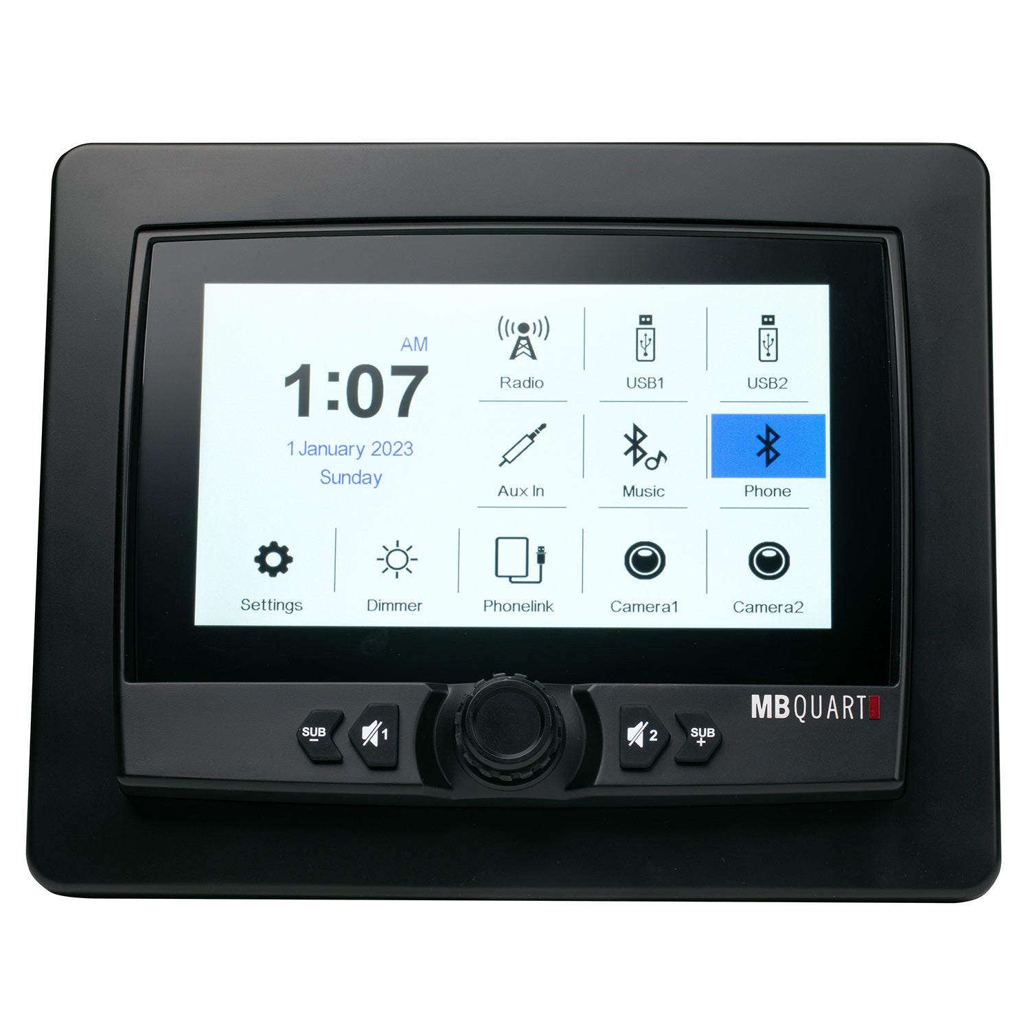 MB Quart 7 Inch Waterproof Touchscreen CarPlay Source Unit - Fraser Coast Outdoors