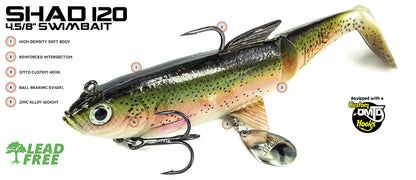 Molix Shad 120mm 35g Soft Plastic Swimbait Lure - Fraser Coast Outdoors