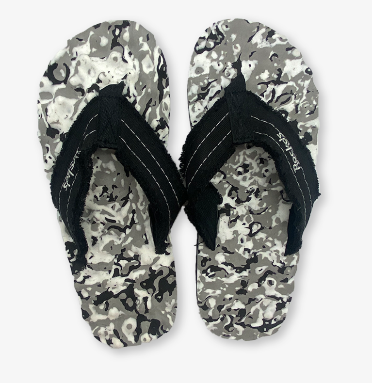 Rockos Nobby Thongs Black Camo Mens - Fraser Coast Outdoors
