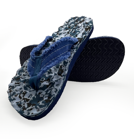 Rockos Nobby Thongs Blue Camo - Fraser Coast Outdoors