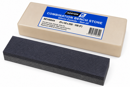NORTON / BEAR 108 Silicon Carbide 8" x 2" (200 x 50mm) NON-Oil Filled Combination Stone - Fraser Coast Outdoors