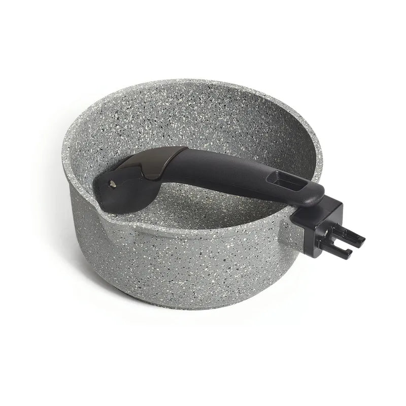 Campfire 16cm Compact Saucepan with Lid- Grey