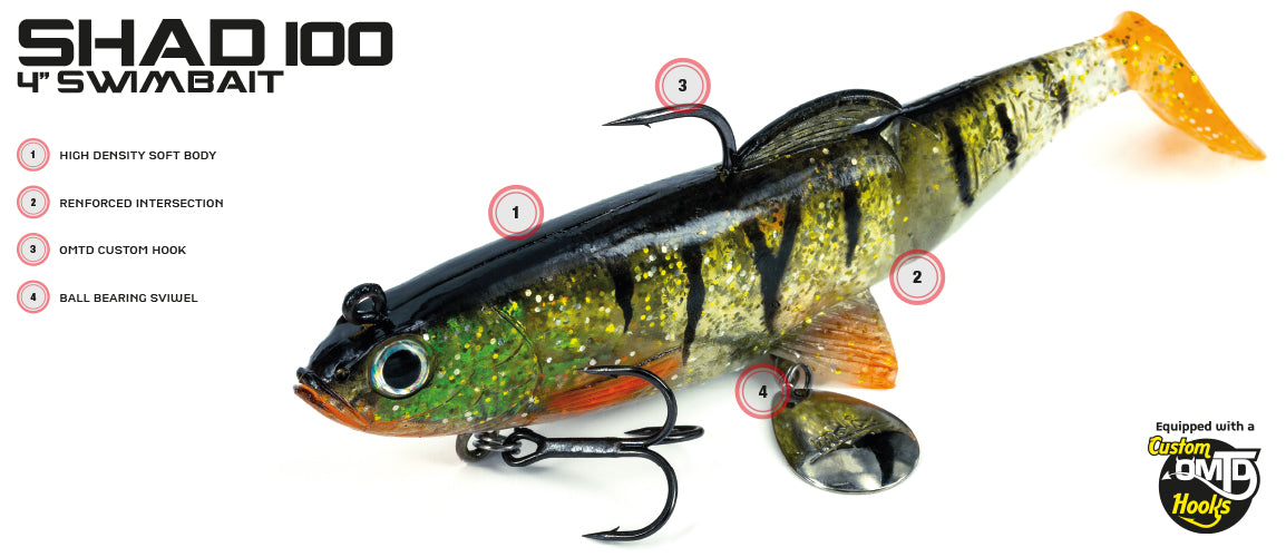 Molix Shad 100mm 24g Soft Plastic Swimbait Lure - Fraser Coast Outdoors