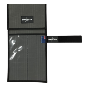 SICUT Australian Made Rip Stop Canvas Knife, Tool & Utensil Wrap Roll With Clear Front – 4 Pockets – Touch Tape Closure