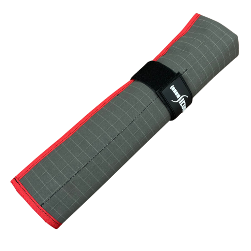 SICUT Australian Made Rip Stop Low & Slow Canvas Knife, Tool & Utensil Wrap Roll With Clear Front – 5 Pockets – Touch Tape Closure