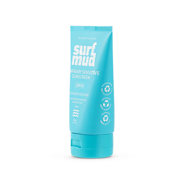 Surf Mud Surfbaby Sensitive SPF30 125g Tube - Fraser Coast Outdoors
