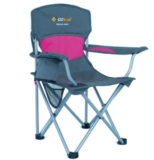 Oztrail Junior Deluxe Arm Chair - Pink - Fraser Coast Outdoors