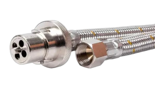 3000mm Bayonet - 3/8" SAEF Braided Gas Hose - Fraser Coast Outdoors