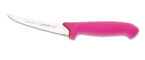 Giesser 13cm Semi Flexible Curved Boning Pink Handle Knife