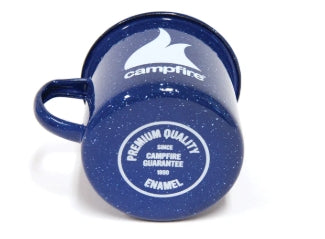 Campfire Enamel Mug 9cm Navy - Fraser Coast Outdoors