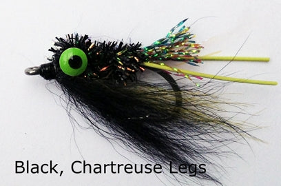 EJ TOOD VAMPIRE BLACK & CHARTREUSE LEGS - Fraser Coast Outdoors