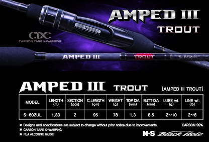 N.S Amped III Spin Rod - Fraser Coast Outdoors
