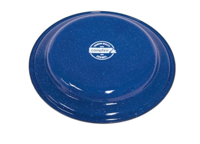 Campfire Enamel Flat Plate 27cm Navy - Fraser Coast Outdoors
