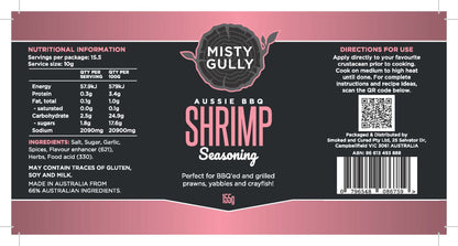 Misty Gully Shrimp Seasoning (155g) - Fraser Coast Outdoors