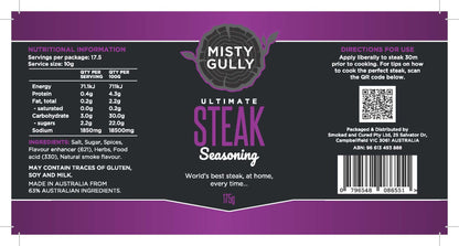 Misty Gully Ultimate Steak Seasoning 175g - Fraser Coast Outdoors
