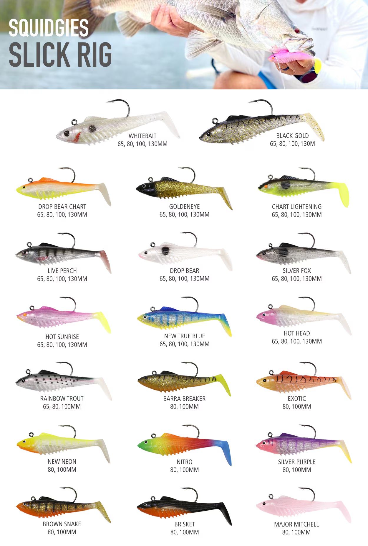 Squidgies Slickrigs 130mm - Fraser Coast Outdoors