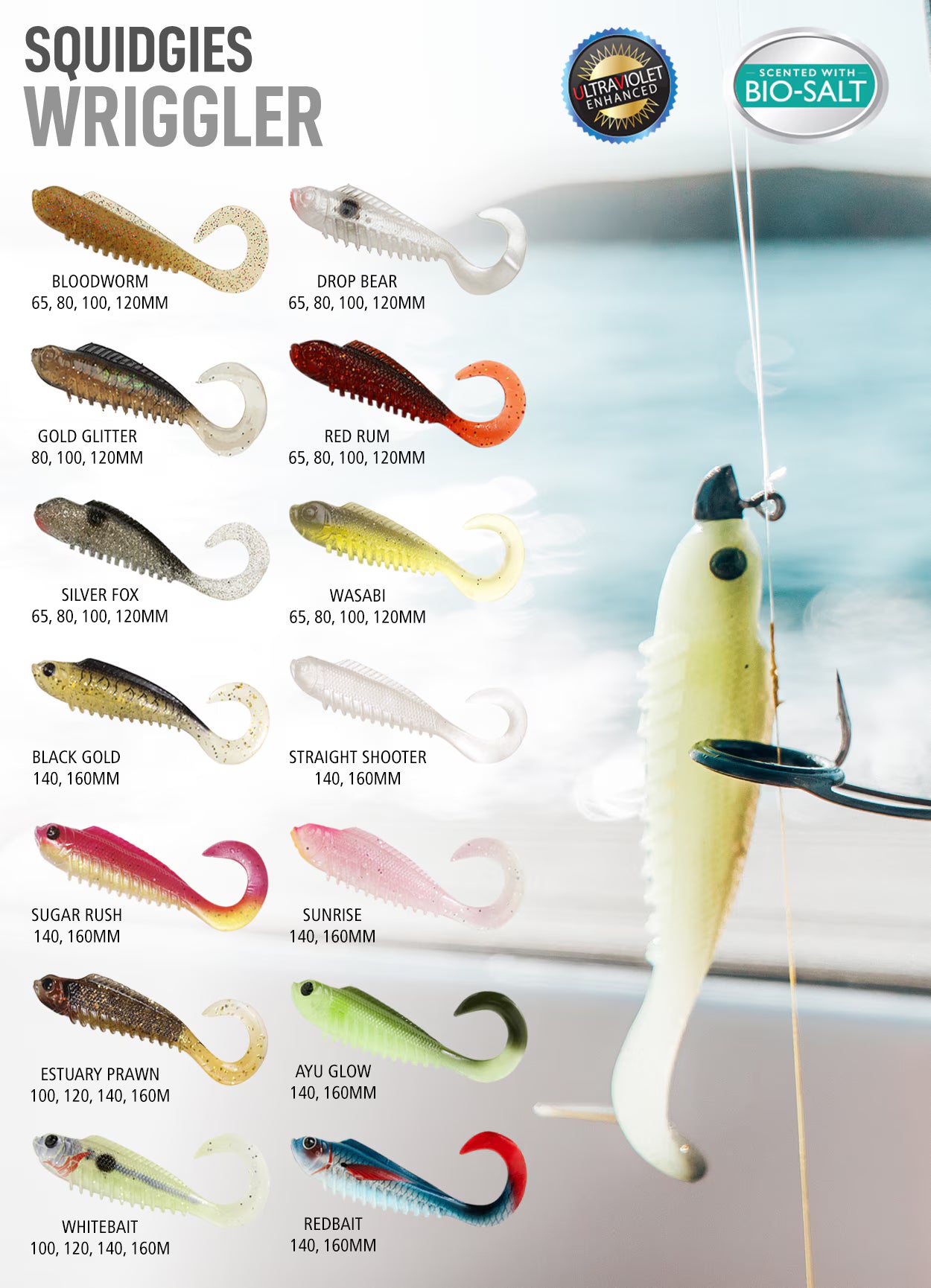 Squidgies Wriggler 100mm - Fraser Coast Outdoors