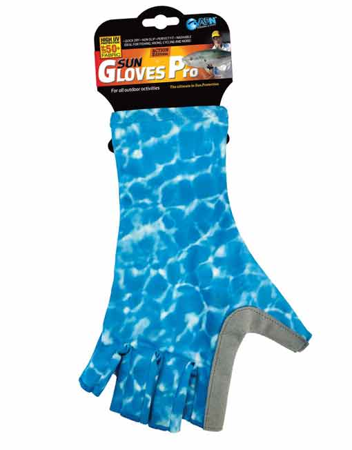 AFN Sun Gloves Pro Blue - Fraser Coast Outdoors