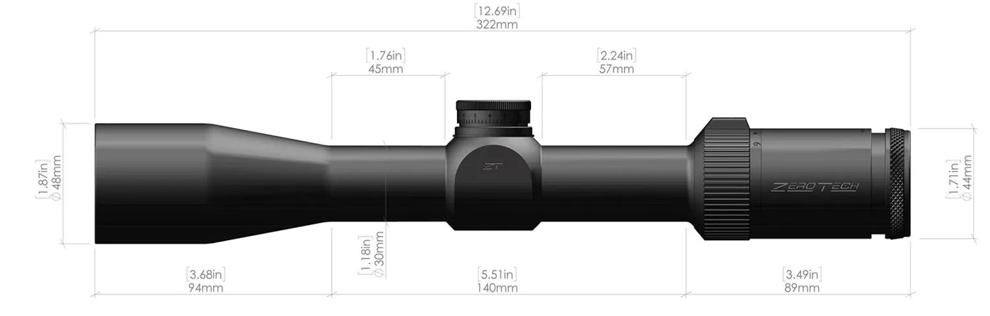 ZeroTech Thrive 3-9x40mm Zeroplex Riflescope