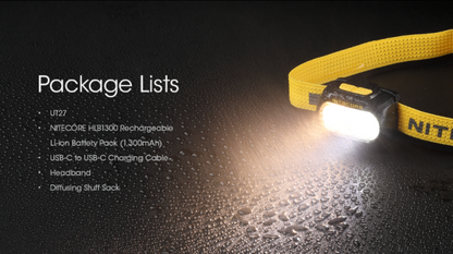 Dual Beam Lightweight Trail Running Headlamp, 800  Lumens, Yellow