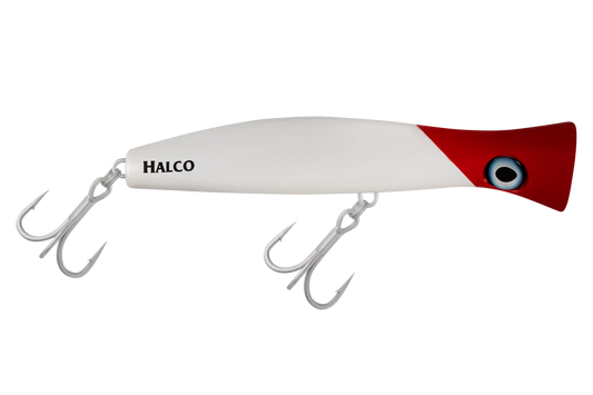 Halco Roosta Popper 195 White Red Head