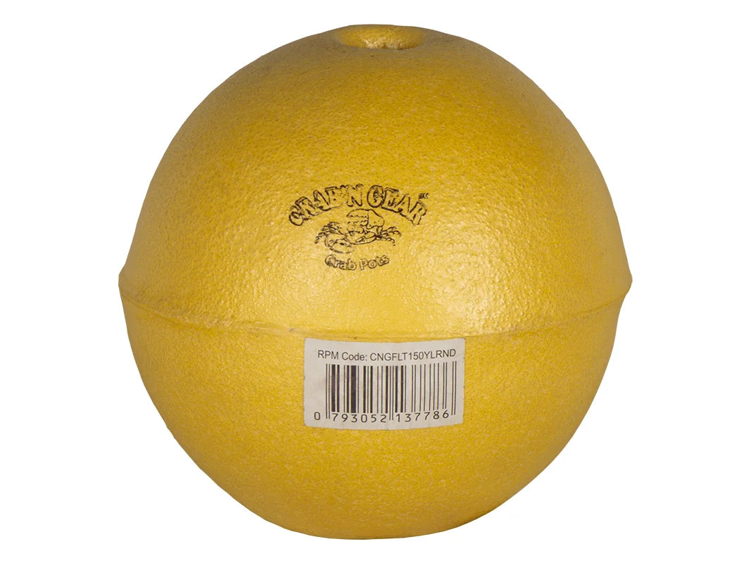 CNG Crab Pot Float Yellow 150mm Round - Fraser Coast Outdoors