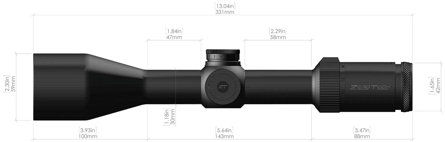 ZeroTech Thrive 4-16x50 Mildot Riflescope