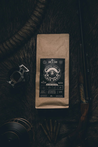 Dog & Gun Whole Beans 500g Black Death - Fraser Coast Outdoors