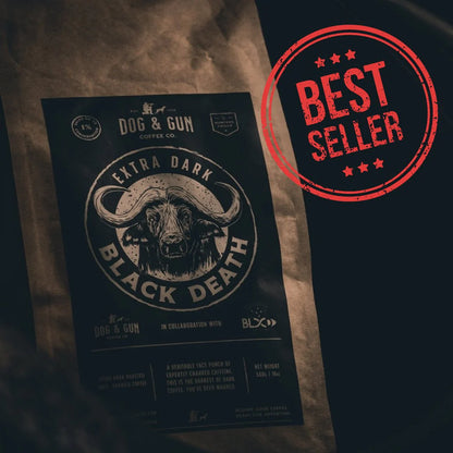 Dog & Gun Whole Beans 500g Black Death - Fraser Coast Outdoors