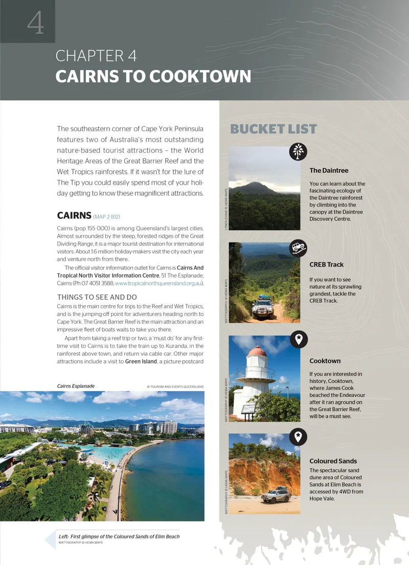 Cape York Map Hema Feat. Old Tele Track - Fraser Coast Outdoors