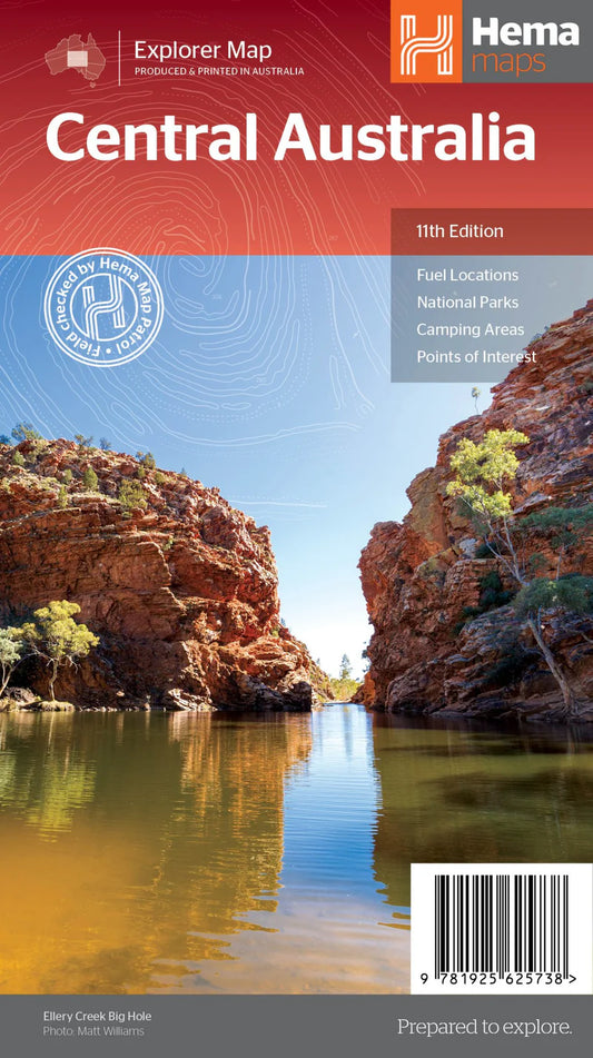 Central Australia Map Hema - Fraser Coast Outdoors