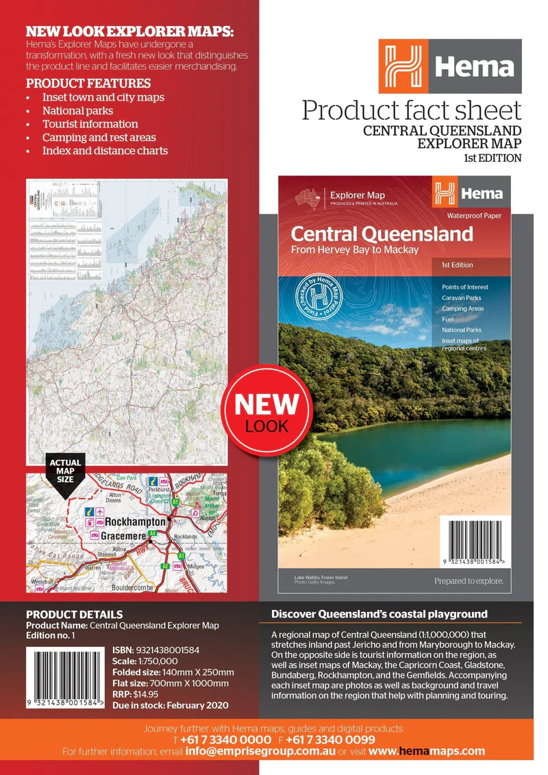 Central Queensland Map Hema - Fraser Coast Outdoors