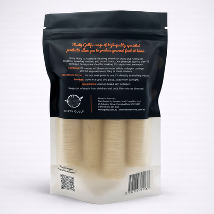 Misty Gully Collagen Casings - Size 23mm (30m) - Fraser Coast Outdoors