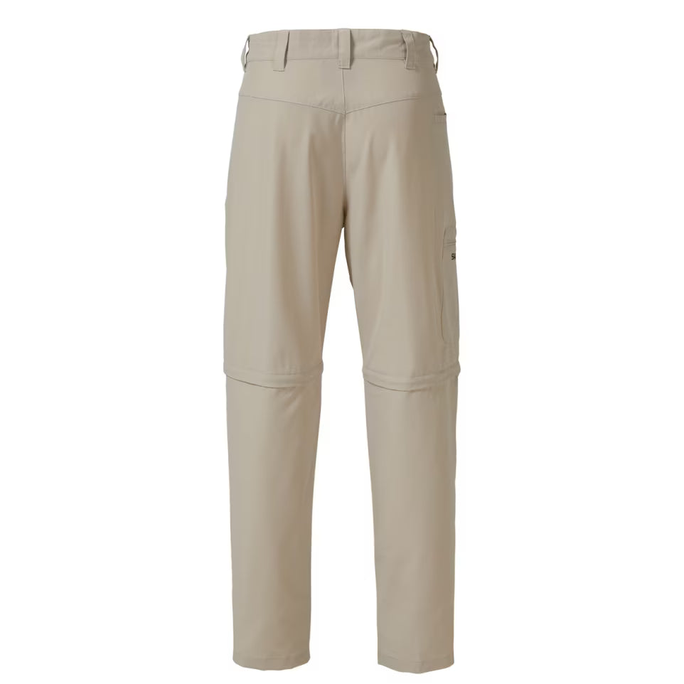 Shimano Outdoor Pants Zip Oatmeal Mens - Fraser Coast Outdoors