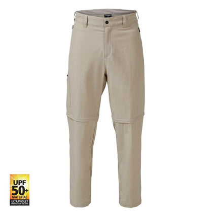 Shimano Outdoor Pants Zip Oatmeal Mens - Fraser Coast Outdoors